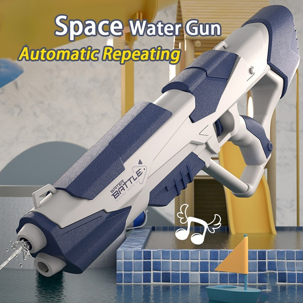 Electric Automatic Water Gun - Space-themed, Water Absorption, for Outdoor Water Fights, Beach, Swimming Pool, Bath Time Toy