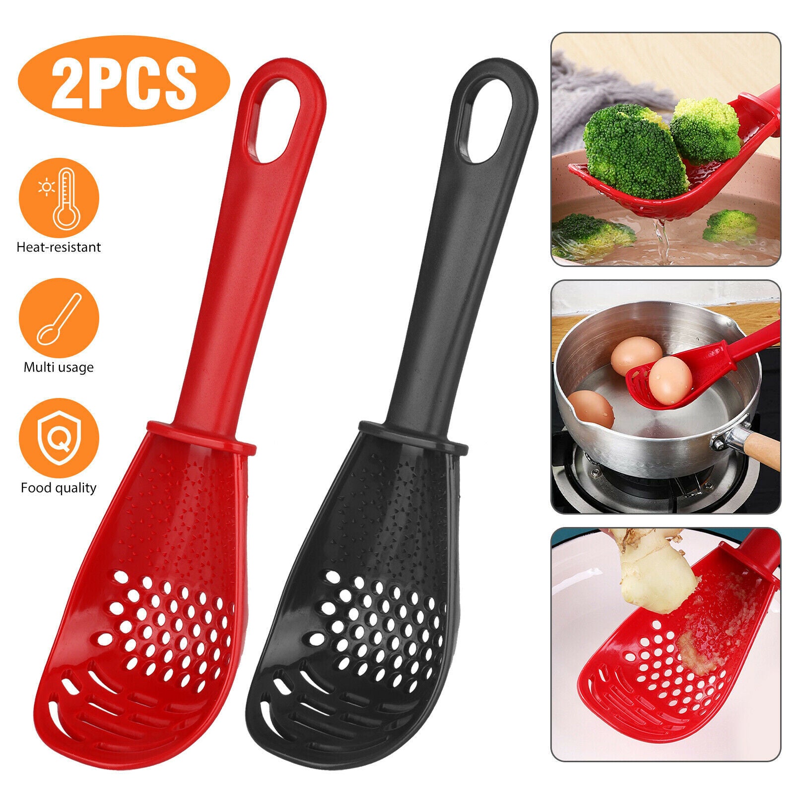 2PCS Kitchen Cooking Spoon Tool Multifunction