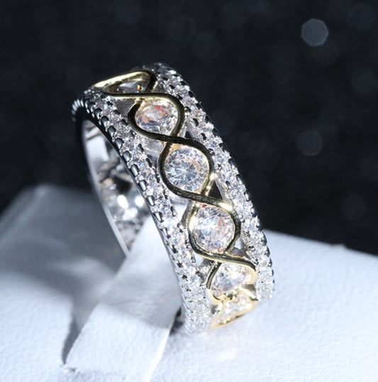 Zircon Stone Promise Ring: Elegant Valentine's Gift