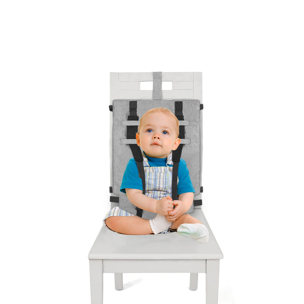 Travel Harness Seat - Fabric Baby Portable High Chair For Travel - Travel High Chair Seat Sack - Portable Baby Seat With Safety Harness