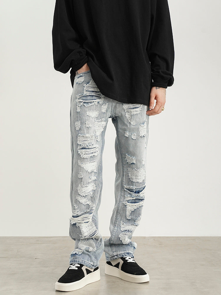 Zerrissene Jeans für Herren im Hip Hop Stil