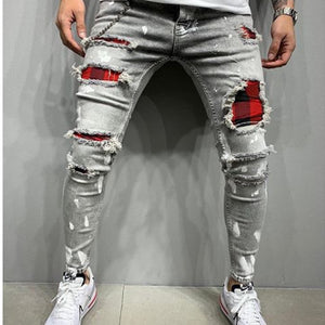 Men's paint jeans