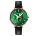 Rose Gold Green Black Strap