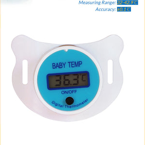 Baby pacifier digital thermometer