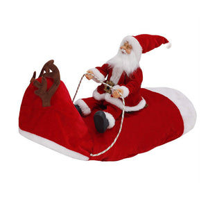 Dog Christmas Costume - Santa Claus Riding Deer Outfit