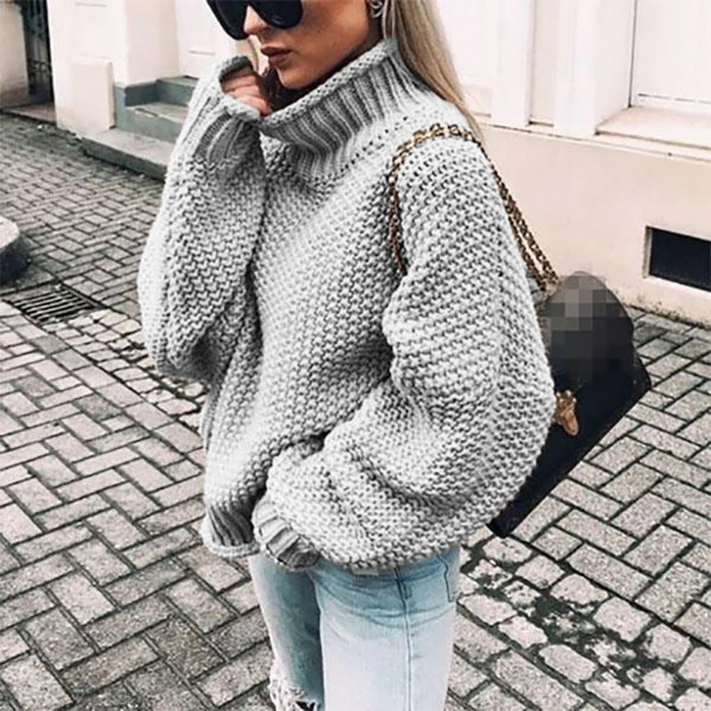 Women's Sweater With Wide Sleeves