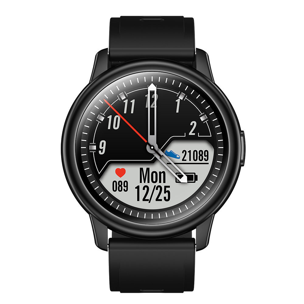 Men's GT2 Smart Watch: HD round screen, heart rate monitoring 24/7