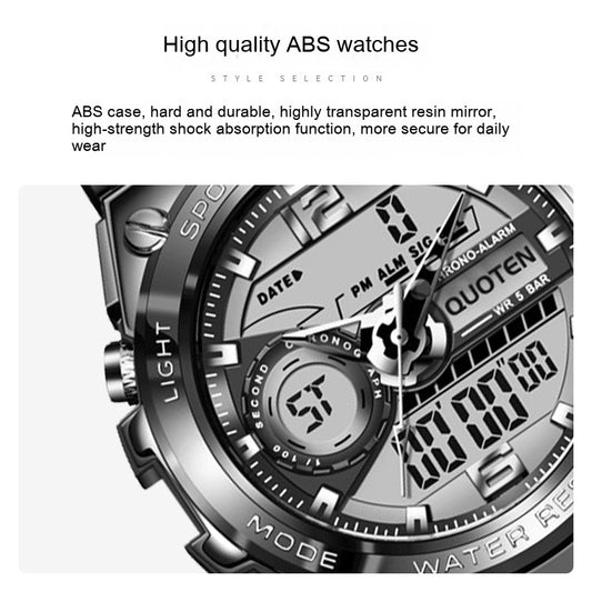 Relojes de negocios electrónicos de cuarzo deportivos impermeables para hombres