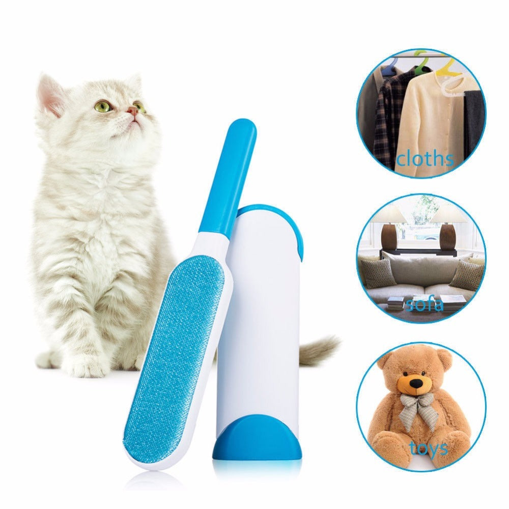 Pet Hair Removal Comb - Sticky Brush for Sofa Cleaning