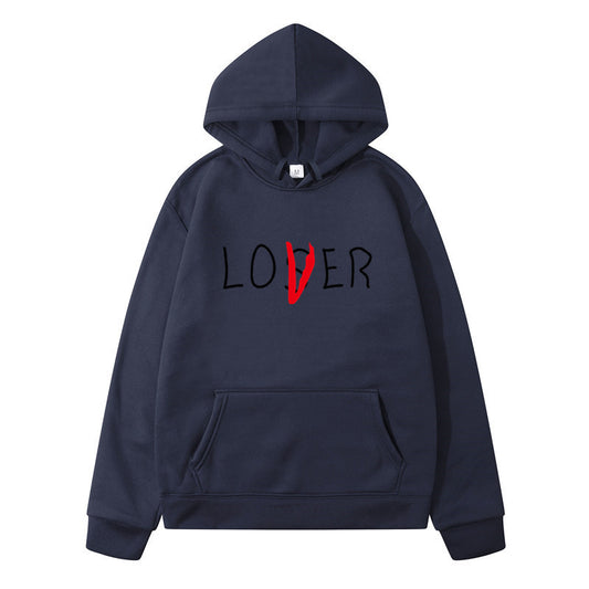 Unisex Oversize Hoodie with Lover's print