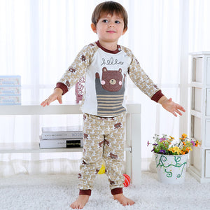Children's Long Sleeve Pajamas and Underwear Set