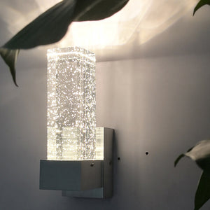Lámpara de pared LED de cristal de burbujas de aluminio de alta calidad