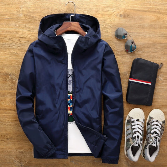 Men's Fashionable Monochrome Parka