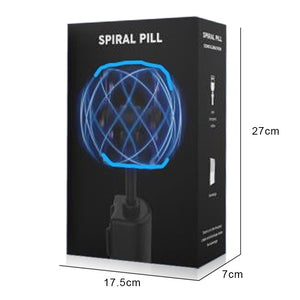LED Light Balls Toy Luminous Rotating Floating Toy Spiral Pill Electric Toy Adjustable Spiral Pill Generator