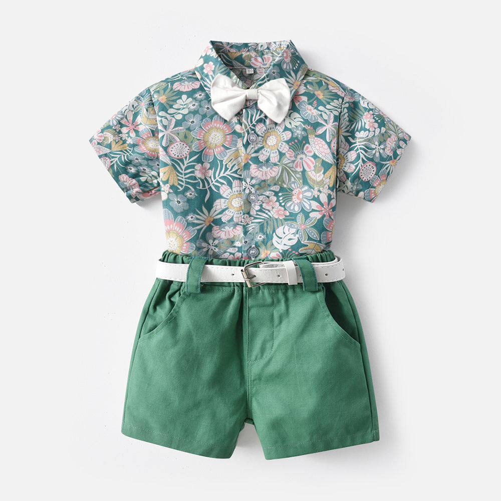 Suit for Siblings: Beach Style Printed Children's Clothing