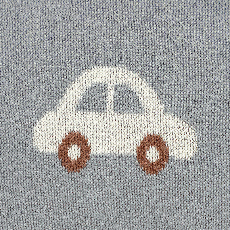 Baby Blanket Knitted Car Jacquard Blanket Baby Windproof Cover
