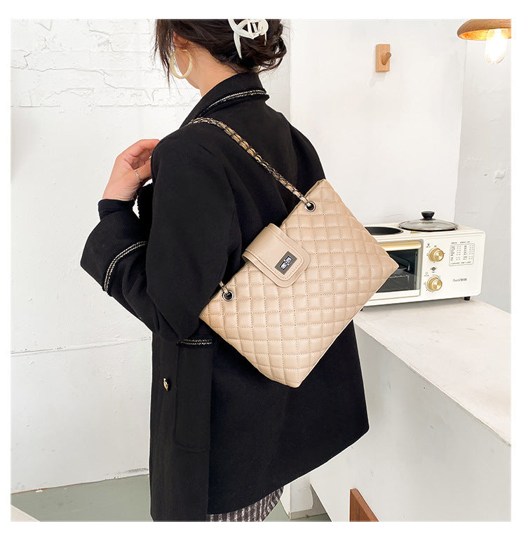 Lingge Large-Capacity Bag - New Trendy Fashion All-Match Chain Shoulder Messenger Bag