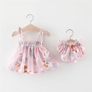 Princess Baby Girl Summer Dress Suit