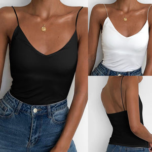 Women's V-neck Strappy Top