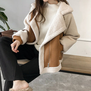 Women's Suede Warm Jacket