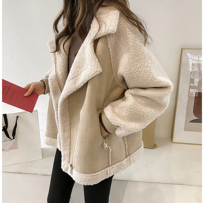 Women's Suede Warm Jacket