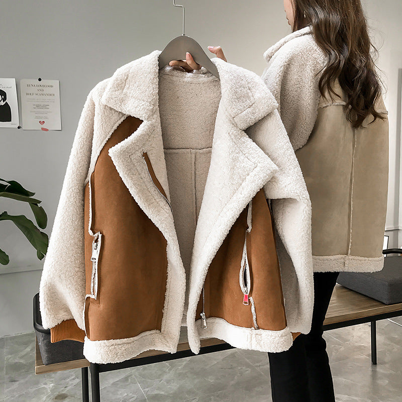 Women's Suede Warm Jacket