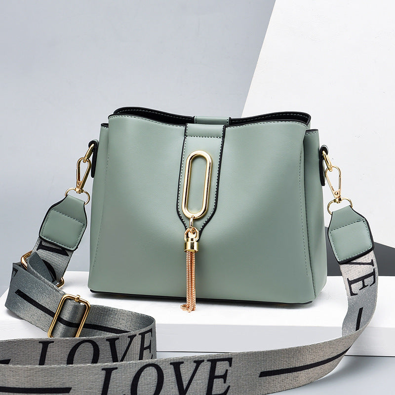 All-Match Pure Color Casual Handbag - Small Shoulder Messenger Bag for Women