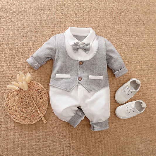 Gentleman's Baby Long-sleeved Clothes