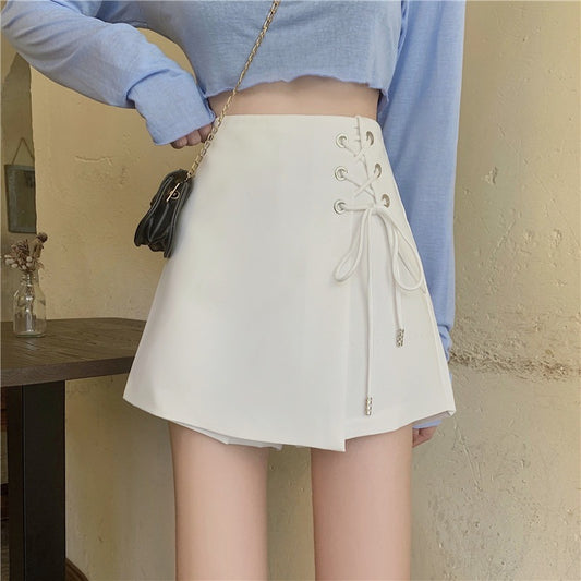 Women's High Waist Retractable Skirt