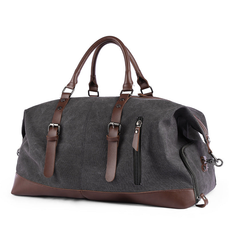 Men's English Retro Style Travel Bag with Large Capacity