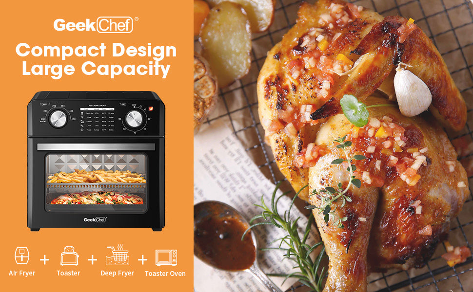 Geek Chef 10QT Air Fryer Countertop Toaster Oven