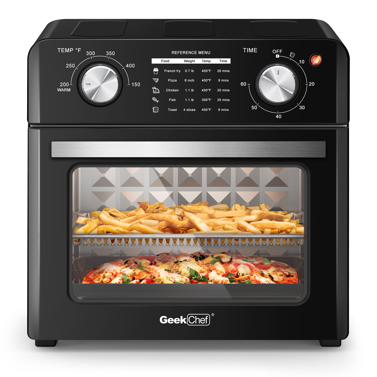 Geek Chef 10QT Air Fryer Countertop Toaster Oven