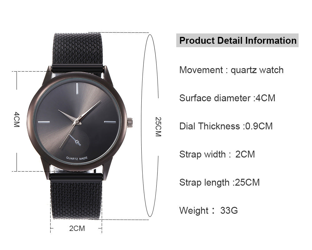 Women's Mesh Minimalist Quartz Watch