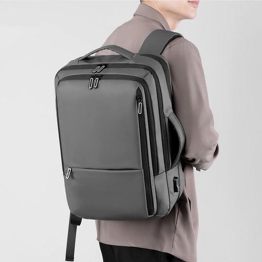 Men's Fashionable Monochrome Backpack