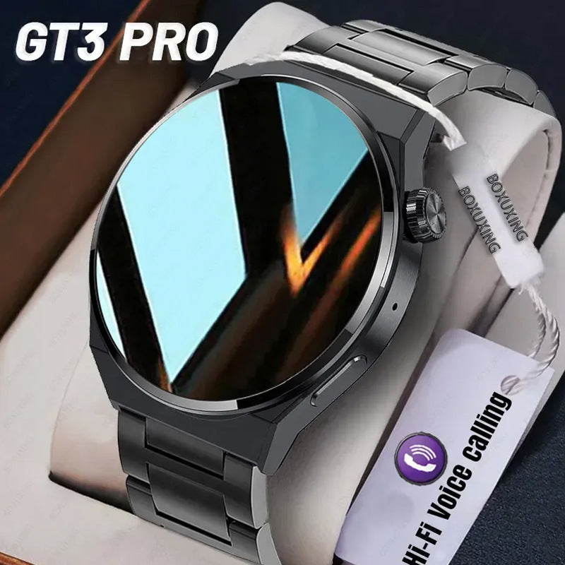 Men's Fashionable GT3 Pro Smart Watch With Large Round Screen and Multifunctional Features