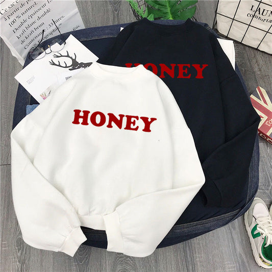 Women's Sweatshirt With Honey Print