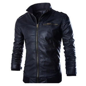 Men´s Classic Leather Biker Jacket