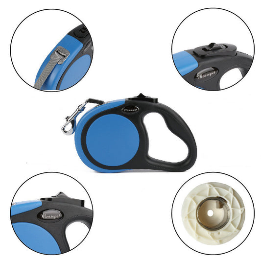 Automatic retractable dog leash for dog tractor
