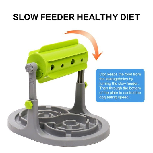 Interactive Slow Feeder Dog Toy - Healthy Diet, IQ Training