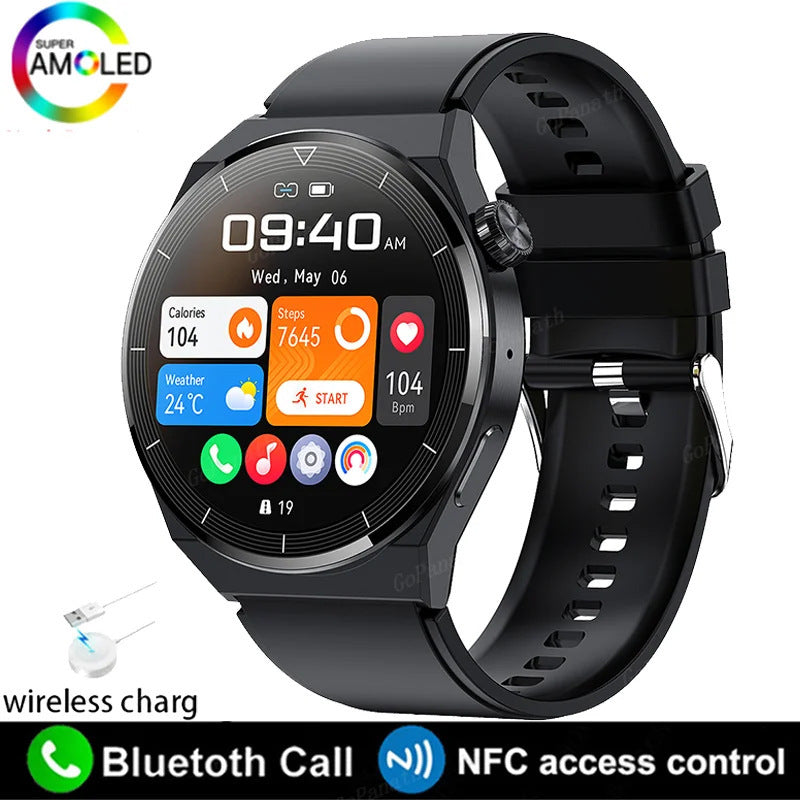 Men's Fashionable GT3 Pro Smart Watch With Large Round Screen and Multifunctional Features