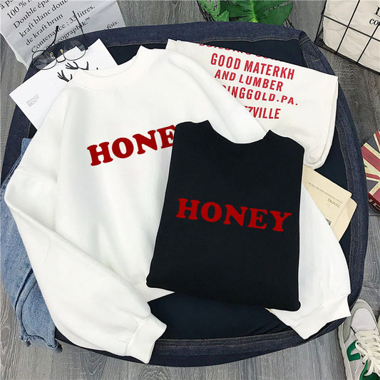 Women's Sweatshirt With Honey Print