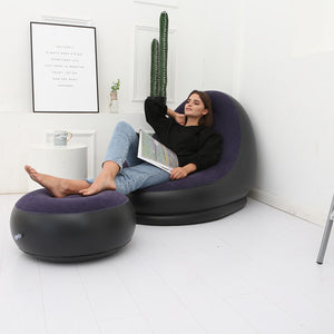 Lazy Bean Bag with Inflatable Folding Sofa