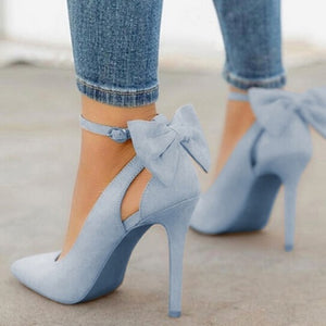 Bow high heels