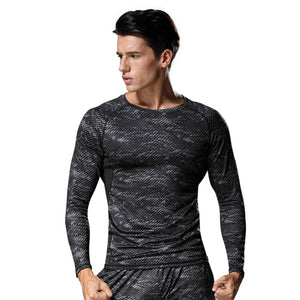 Men's Sporty Long Sleeve Slim Fit T-Shirt