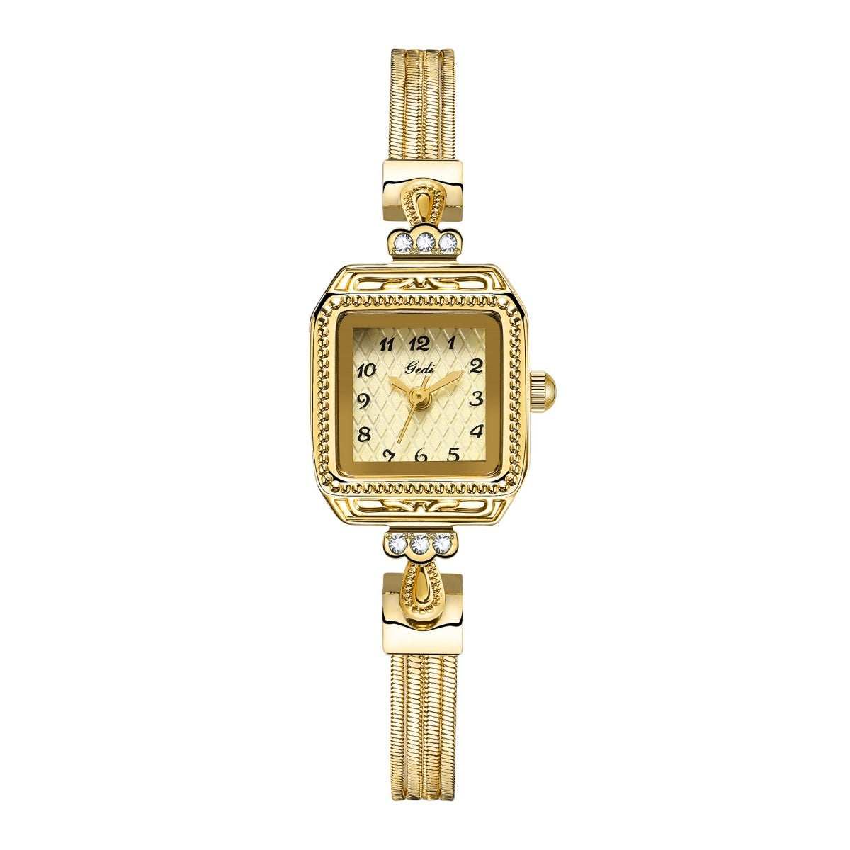 Women's Vintage Style Square Watch With Thin Strap