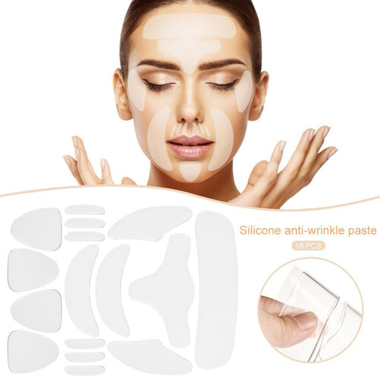 Parche facial antiarrugas de silicona