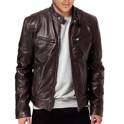 Men's Slim Leather Jacket