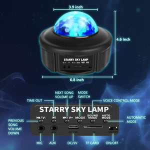 Proyector de cielo estrellado con música Bluetooth
