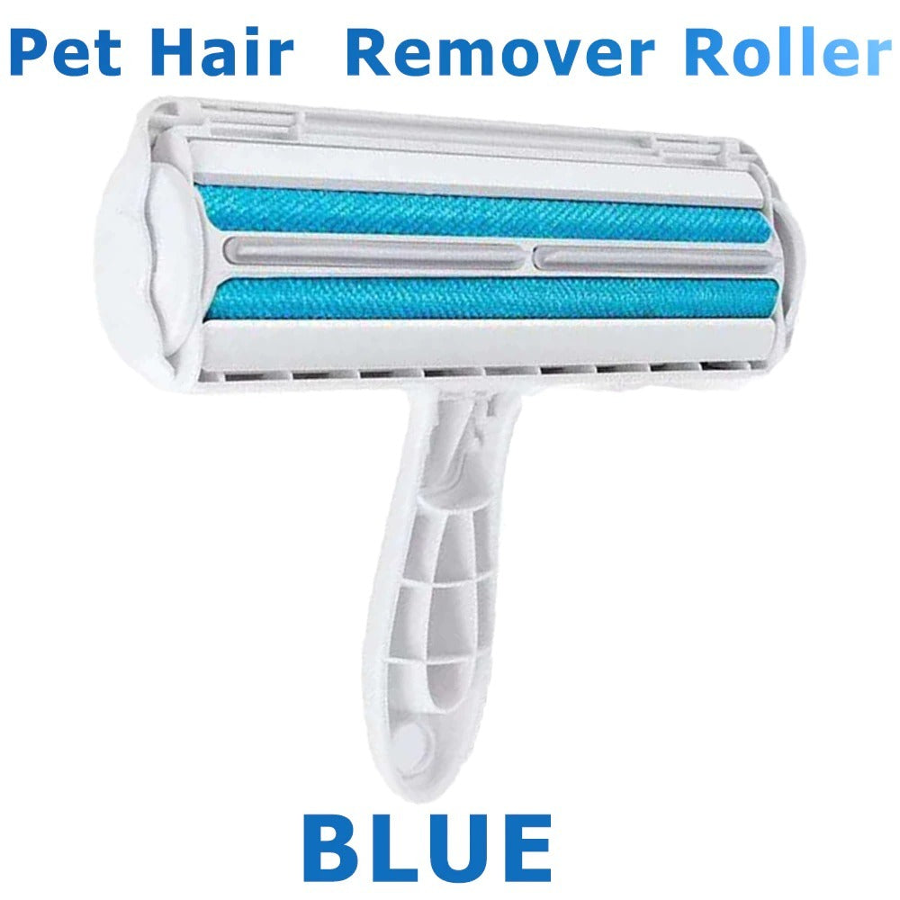"Rodillo para pelo de mascotas y cepillo para pelusas: herramienta de peine de 2 vías para perros y gatos para una limpieza cómoda del pelo de muebles, sofás y ropa