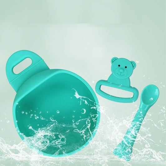 Food Grade Silicone Baby Silicone Bowl And Spoon Set Of Three